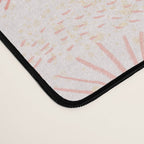 Make A Wish Dandelion Pattern in Pastel Pink & Peach Desk Mat Gallery Image 4