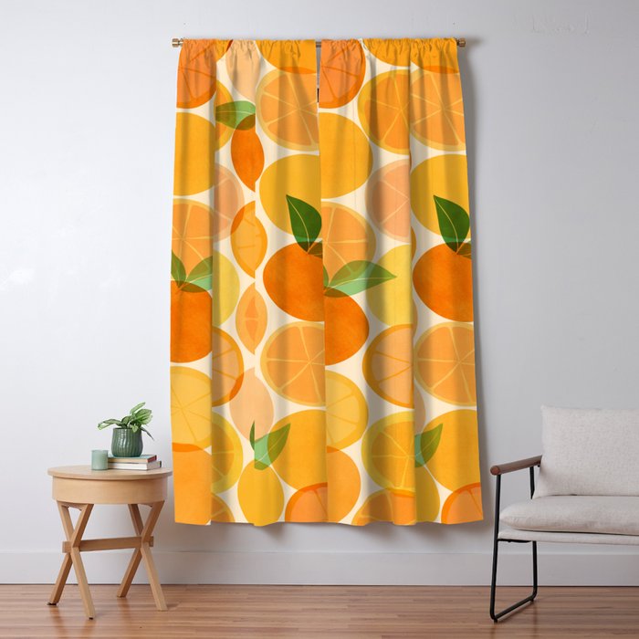 Edible Sunshine Tropical Fruit Series Window Curtain Gallery Image 5