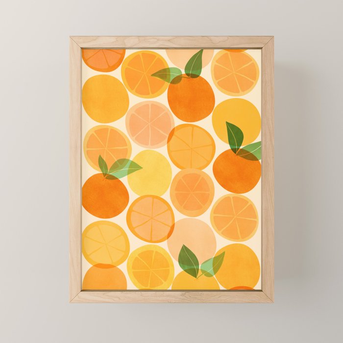 Edible Sunshine Tropical Fruit Series Mini Art Print Gallery Image 1