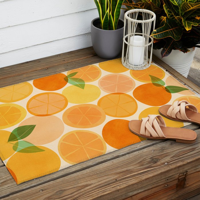 Edible Sunshine Tropical Fruit Series Outdoor Rug Gallery Image 2