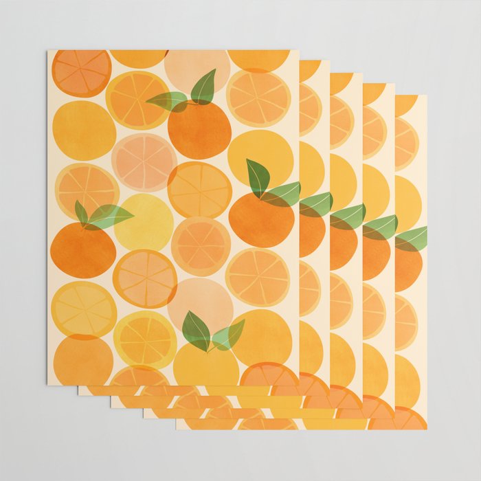 Edible Sunshine Tropical Fruit Series Wrapping Paper Gallery Image 3