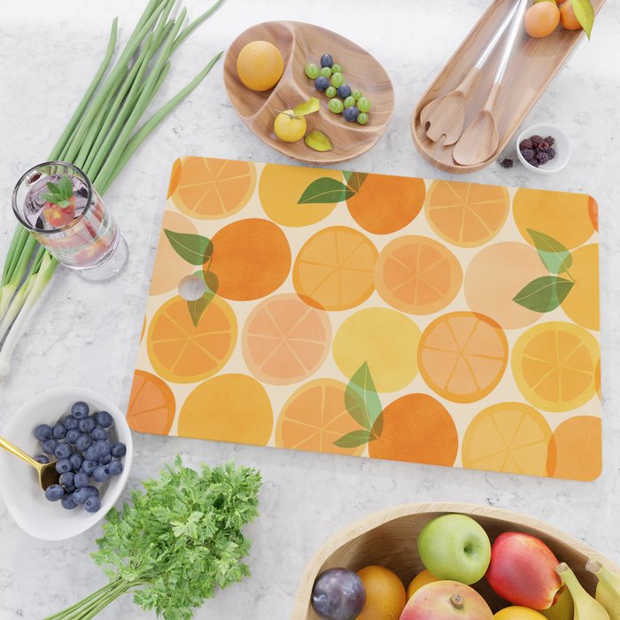 Edible Sunshine Tropical Fruit Series Cutting Board Gallery Image 2