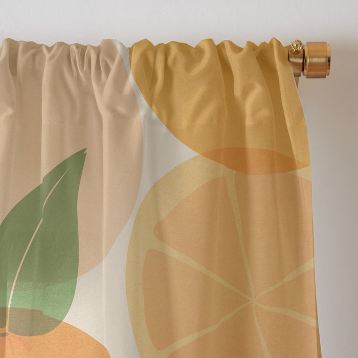 Edible Sunshine Tropical Fruit Series Window Curtain Gallery Image 3