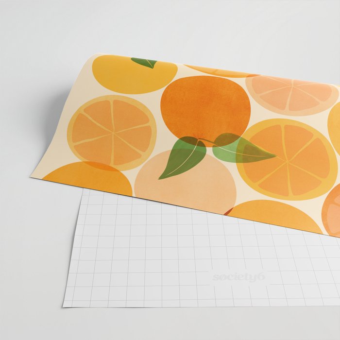 Edible Sunshine Tropical Fruit Series Wrapping Paper Gallery Image 2