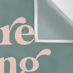 YOU'RE DOING GREAT BITCH green and peach pink Wall Tapestry Gallery Image 3