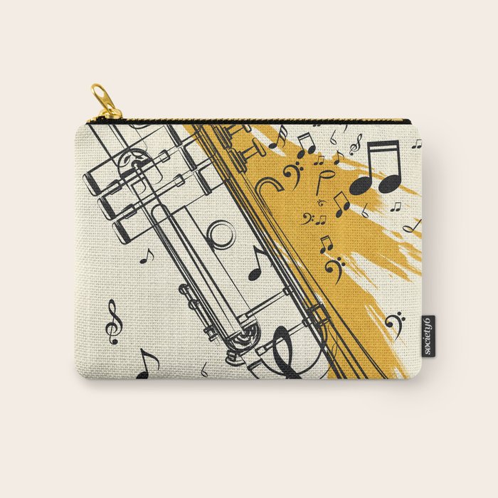 Abstract Minimal Musical Instrument 4 Carry All Pouch Gallery Image 1