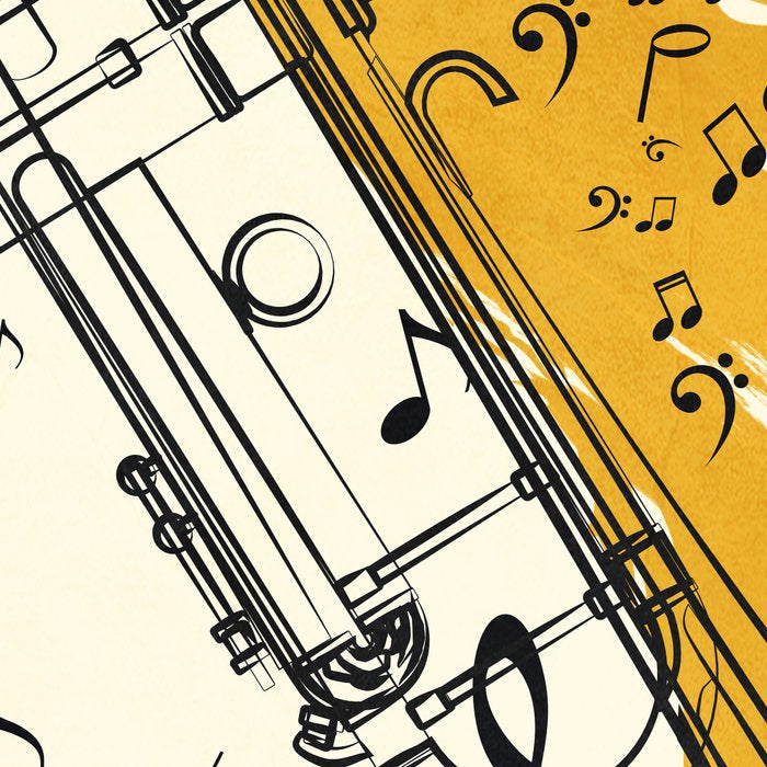 Abstract Minimal Musical Instrument 4 Coffee Mug Gallery Image 2