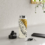 Abstract Minimal Musical Instrument 4 Water Bottle Gallery Image 4