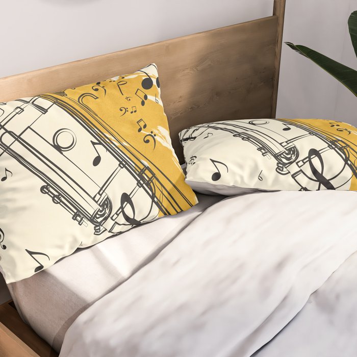 Abstract Minimal Musical Instrument 4 Pillow Sham Gallery Image 2