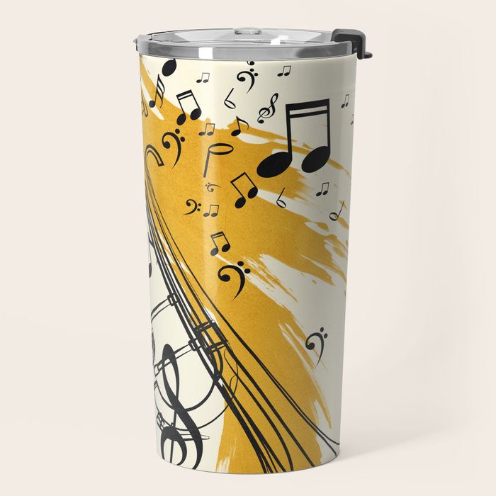 Abstract Minimal Musical Instrument 4 Travel Mug Gallery Image 2