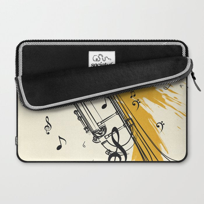 Abstract Minimal Musical Instrument 4 Laptop Sleeve Gallery Image 2
