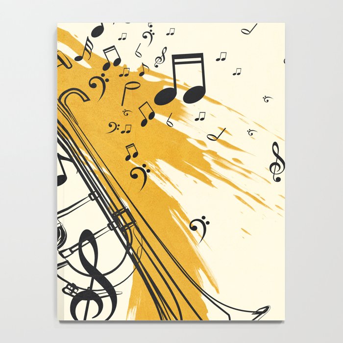 Abstract Minimal Musical Instrument 4 Notebook Gallery Image 4