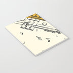 Abstract Minimal Musical Instrument 4 Notebook Gallery Image 3