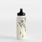 Abstract Minimal Musical Instrument 4 Water Bottle Gallery Image 3