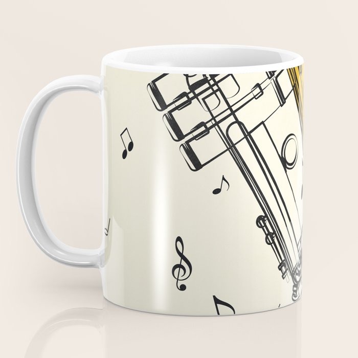 Abstract Minimal Musical Instrument 4 Coffee Mug Gallery Image 3