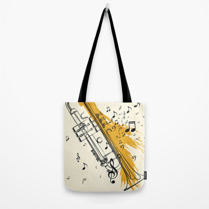 Abstract Minimal Musical Instrument 4 Tote Bag Gallery Image 2