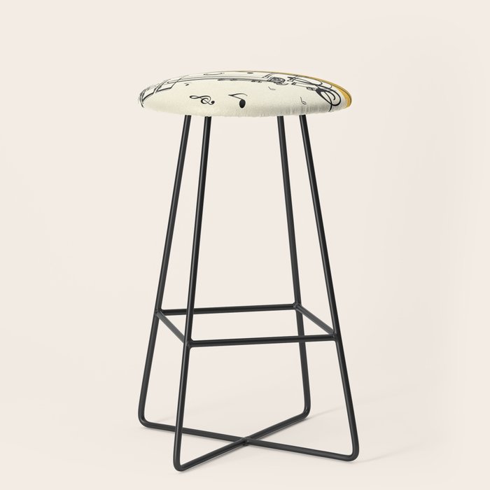 Abstract Minimal Musical Instrument 4 Stool Gallery Image 1