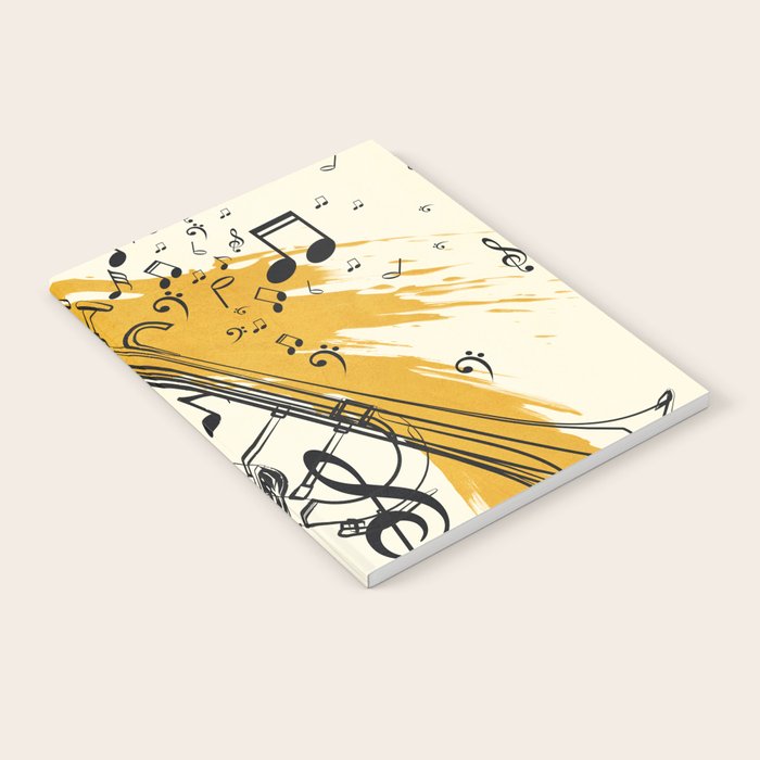 Abstract Minimal Musical Instrument 4 Notebook Gallery Image 1