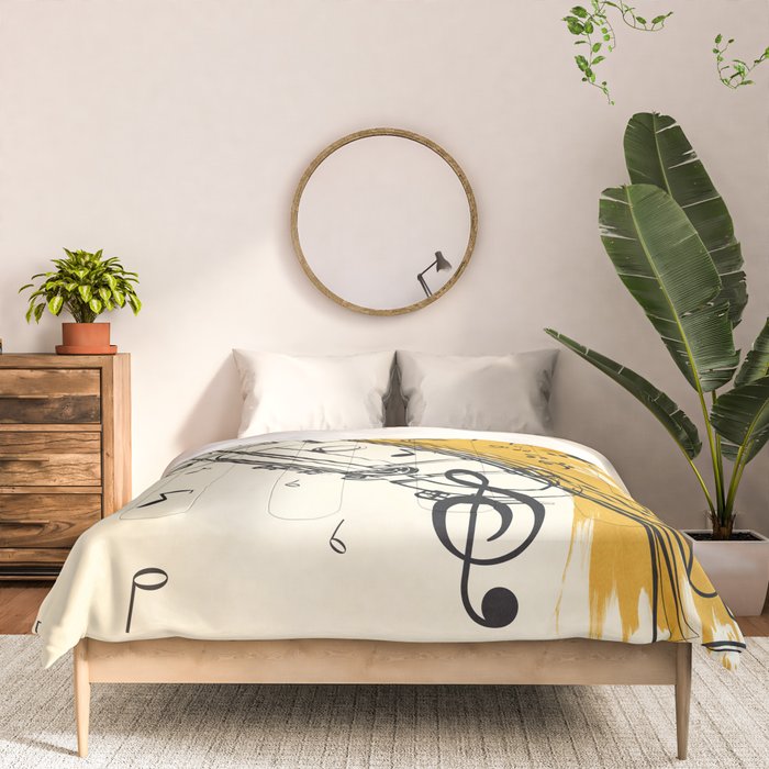 Abstract Minimal Musical Instrument 4 Comforter Gallery Image 3