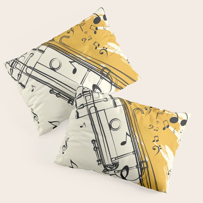 Abstract Minimal Musical Instrument 4 Pillow Sham Gallery Image 3