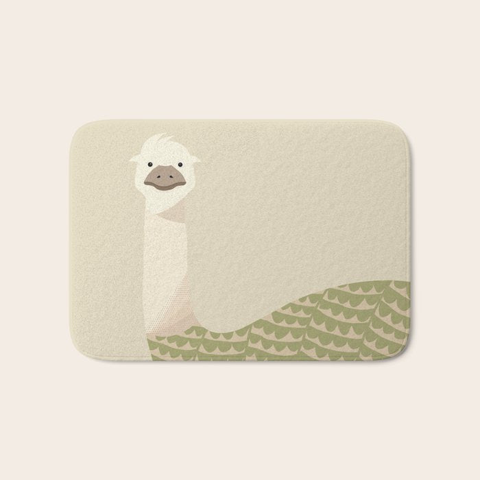 Whimsical Emu Bath Mat Gallery Image 1