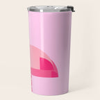 Geometric flamingo Travel Mug Gallery Image 2
