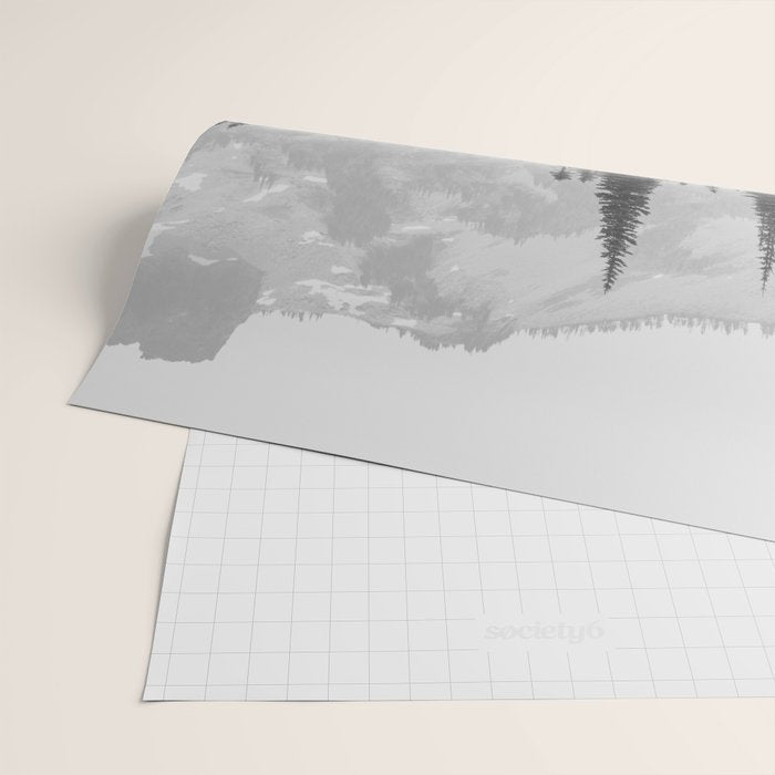 Escape to the Wilds - Black and White Nature Photography Wrapping Paper Gallery Image 2