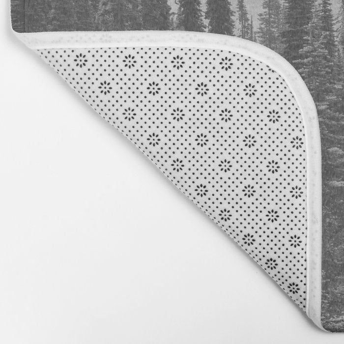 Escape to the Wilds - Black and White Nature Photography Bath Mat Gallery Image 2