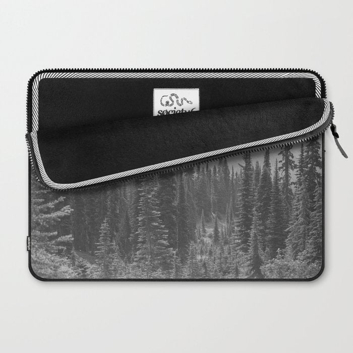 Escape to the Wilds - Black and White Nature Photography Laptop Sleeve Gallery Image 2