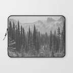 Escape to the Wilds - Black and White Nature Photography Laptop Sleeve Gallery Image 1