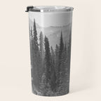 Escape to the Wilds - Black and White Nature Photography Travel Mug Gallery Image 3