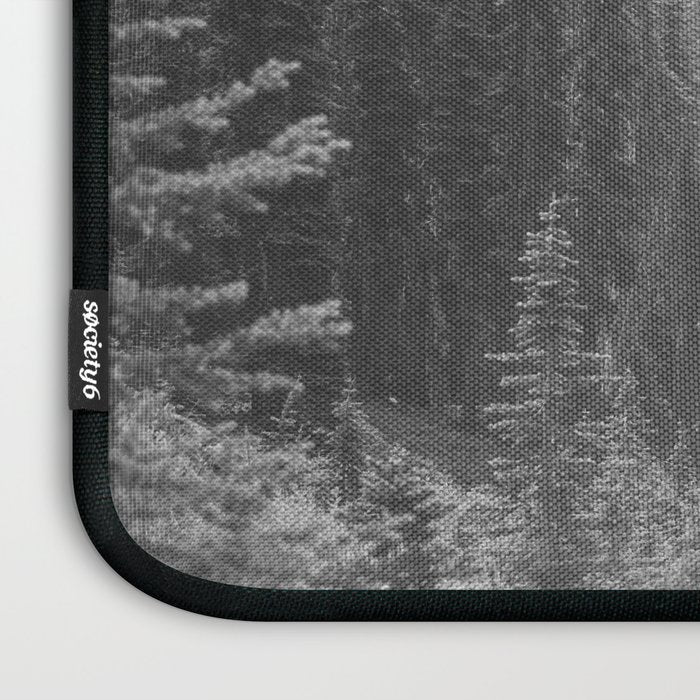 Escape to the Wilds - Black and White Nature Photography Laptop Sleeve Gallery Image 3