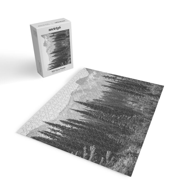 Escape to the Wilds - Black and White Nature Photography Jigsaw Puzzle Gallery Image 2