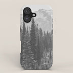 Escape to the Wilds - Black and White Nature Photography iPhone Case Gallery Image 1