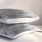 Escape to the Wilds - Black and White Nature Photography Pillow Sham Gallery Image 3