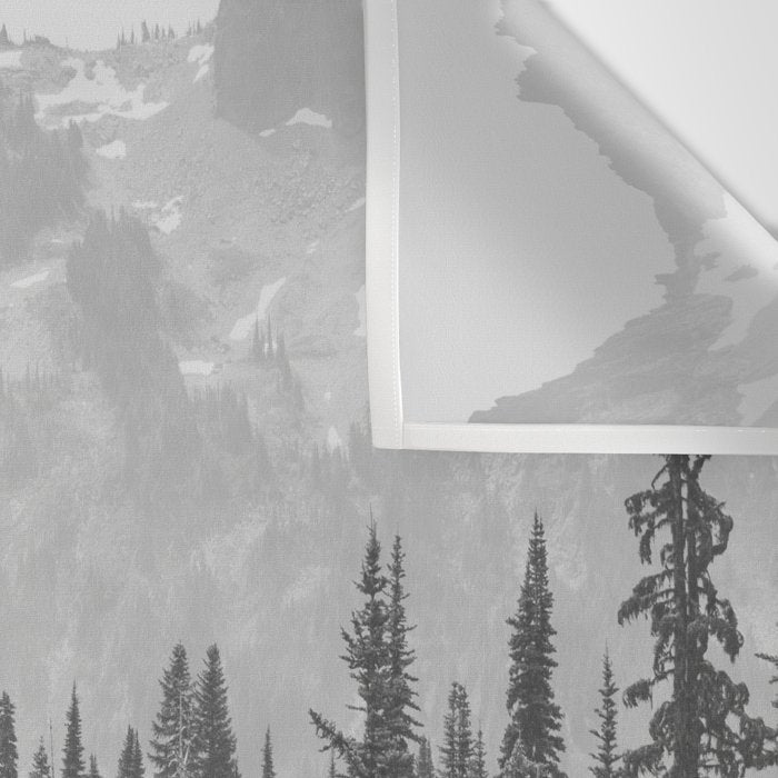 Escape to the Wilds - Black and White Nature Photography Wall Tapestry Gallery Image 3