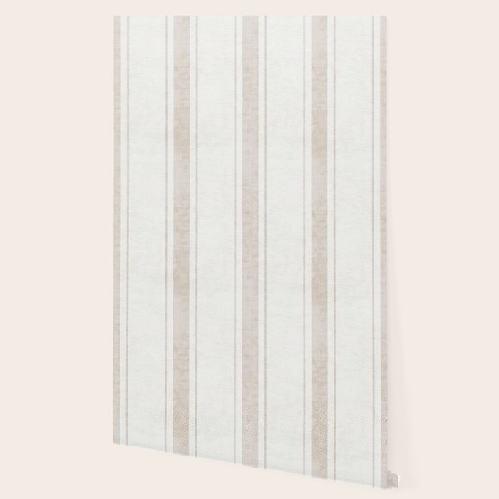 AEGEAN BOLD TICKING STRIPE JUTE Wallpaper Gallery Image 2