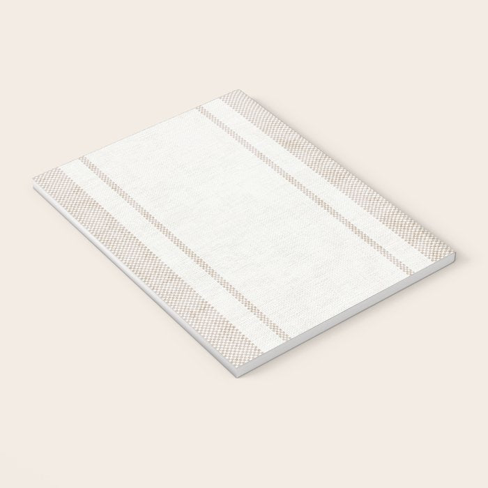 AEGEAN BOLD TICKING STRIPE JUTE Notebook Gallery Image 3