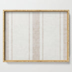 AEGEAN BOLD TICKING STRIPE JUTE Serving Tray Gallery Image 1