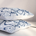 Ocean Floor Nautical Shells Navy Blue Pillow Sham Gallery Image 3