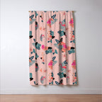 Tropical Flamingos - Pink Palette Window Curtain Gallery Image 3