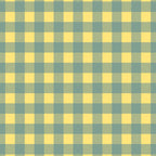 Gingham Check Pattern in Air Force Blue and Butter Yellow Coffee Mug Gallery Image 2