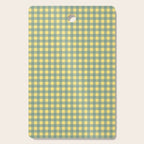 Gingham Check Pattern in Air Force Blue and Butter Yellow Cutting Board Gallery Image 1