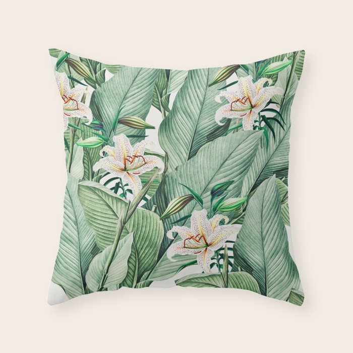 Tropical state Throw Pillow Gallery Image 6