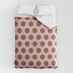 Pink and Brown Polka Dots 471 Kitch Comforter Gallery Image 6