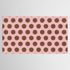 Pink and Brown Polka Dots 471 Kitch Tablecloth Gallery Image 2