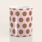 Pink and Brown Polka Dots 471 Kitch Coffee Mug Gallery Image 4