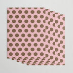 Pink and Brown Polka Dots 471 Kitch Wrapping Paper Gallery Image 3