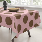 Pink and Brown Polka Dots 471 Kitch Tablecloth Gallery Image 3
