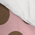 Pink and Brown Polka Dots 471 Kitch Comforter Gallery Image 4